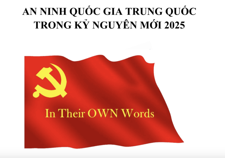Bản dịch: “An ninh quốc gia Trung Quốc trong kỷ nguyên mới 2025”